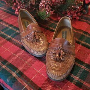 Giorgio Brutini Le Glove Brown Tassel Loafers + 9M